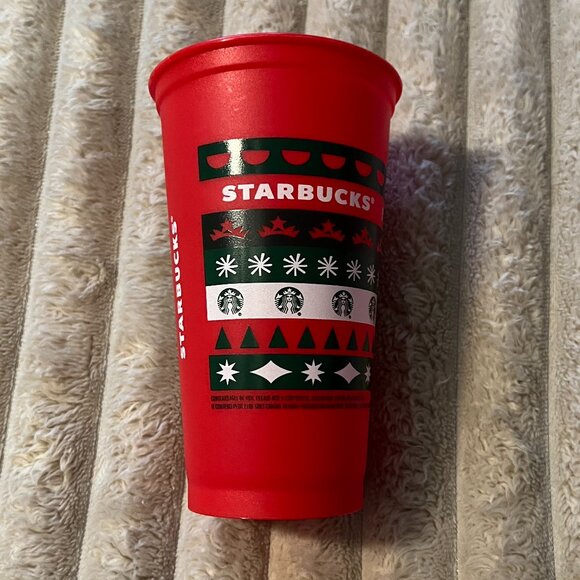 2023 HOLIDAY STARBUCKS 16 OZ. RED CUP-NO LID-HOT COLD REUSABLE-EUC! - Picture 2 of 3